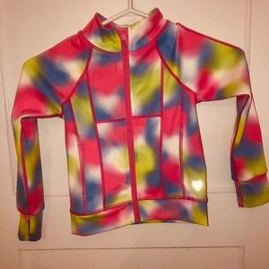 Hatley zip up jacket, size 5, like new, girl’s jelly bean activewear zip jacket